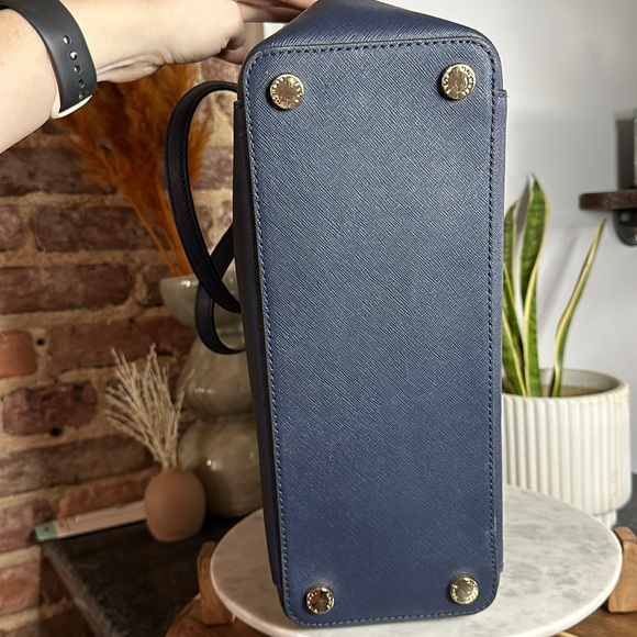 Michael Kors Ciara Navy Tote - Picture 12 of 17